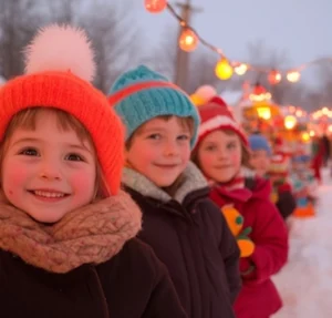 Festival fashion becomes retro style in local children in Georgia